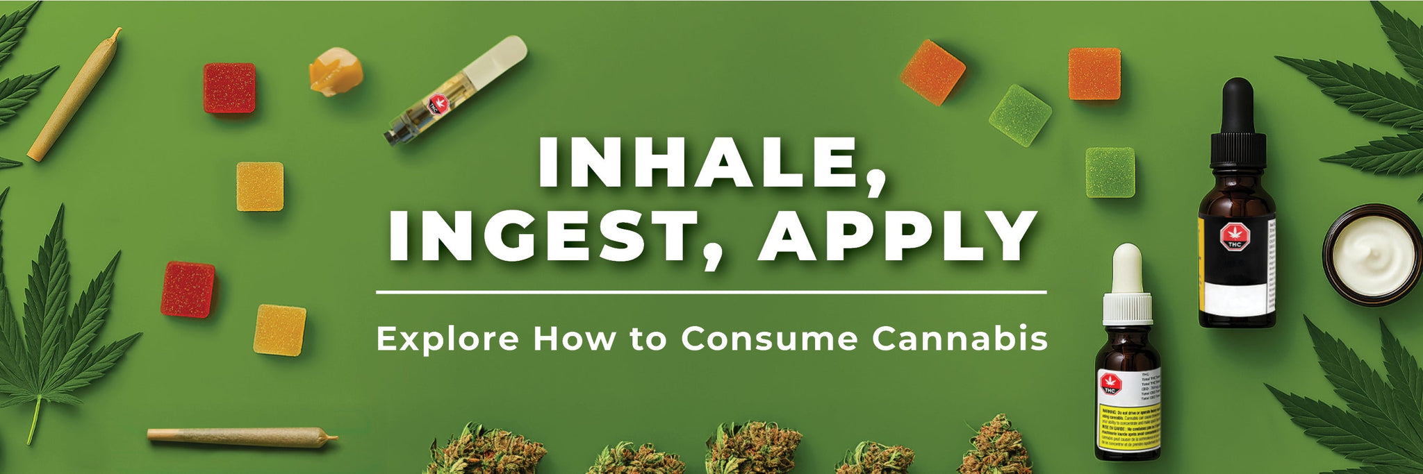 Inhale, Ingest, Apply: A Guide to Cannabis Formats and Usage