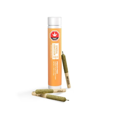 PEACH RIZZ DISTILLATE INFUSED PRE-ROLLS
