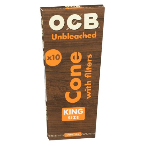 VIRGIN UNBLEACHED KING SIZE 10S CONE
