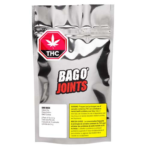 BAG O' JOINTS GMO KUSH INDICA TUBE PRE-ROLLS