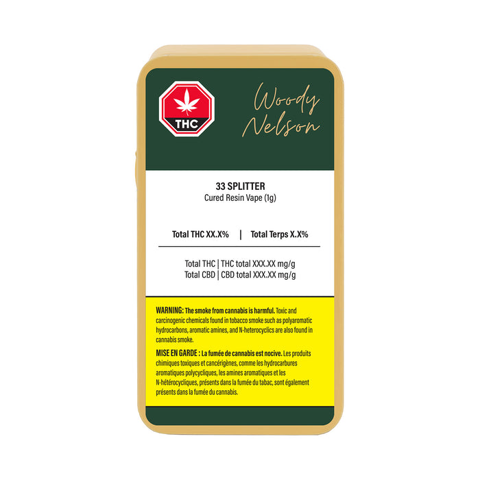 33 SPLITTER CURED RESIN VAPE LTO