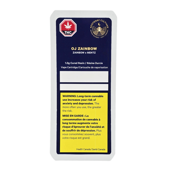 OJ ZAINBOW CURED RESIN VAPE CARTRIDGE LTO