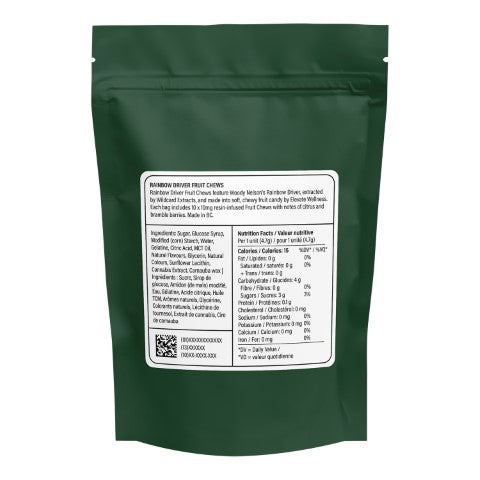 RAINBOW DRIVER CURED RESIN FRUIT CHEWS MULTI