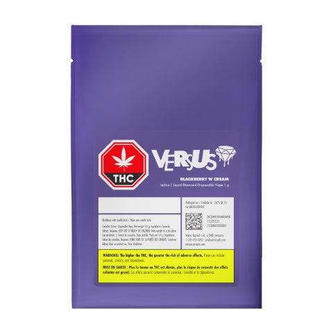 BLACKBERRY N' CREAM LIQUID DIAMOND DISPOSABLE VAPE