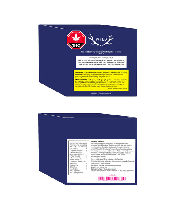 REAL FRUIT ELDERBERRY THC:CBN GUMMIES MULTI