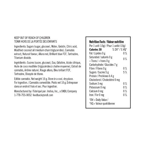 RATIO'D BAKED APPLE ONE THC:CBD GUMMIES MULTI LTO