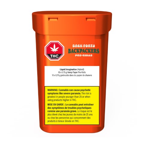 BACKPACKERS LIQUID IMAGINATION PRE-ROLLS LTO