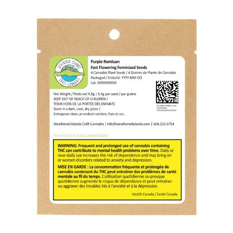 PURPLE ROMULAN FAST FLOWERING FEMINIZED SEEDS