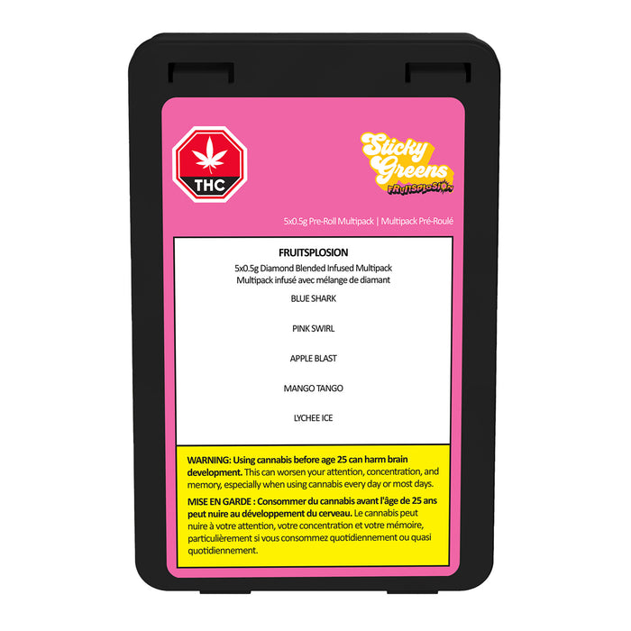 FRUITSPLOSION FIVE DIAMOND BLEND INFUSED PRE-ROLLS