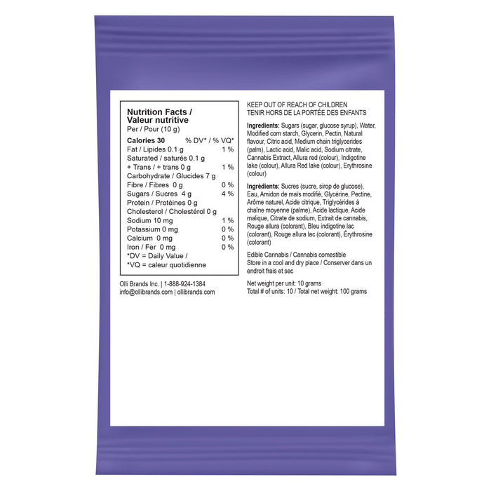 100THC MULTI LIVE ROSIN GRANDADDY BLACKBERRY CHEWS