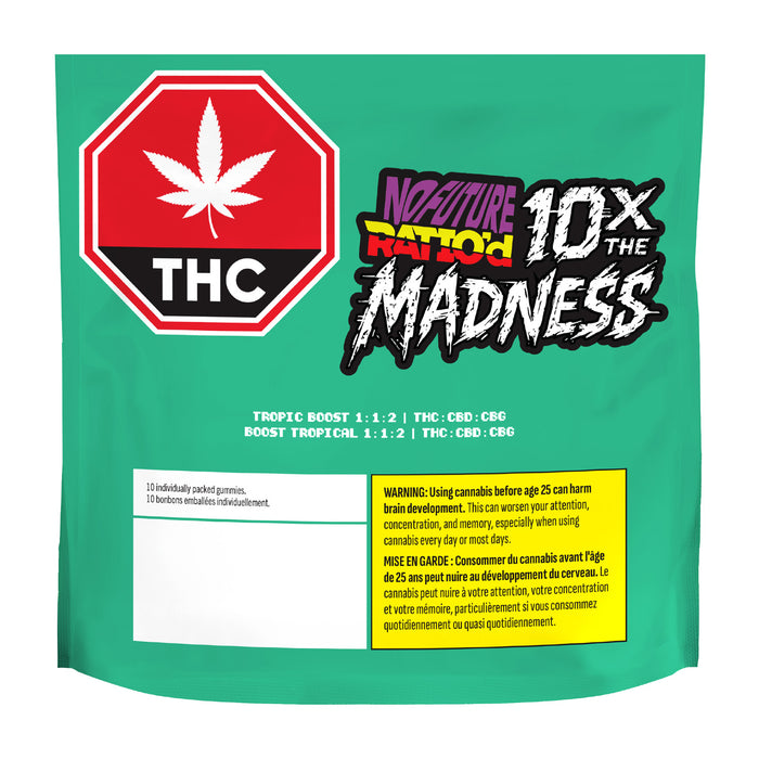 RATIO'D TROPIC BOOST THC:CBD:CBG GUMMIES MULTI