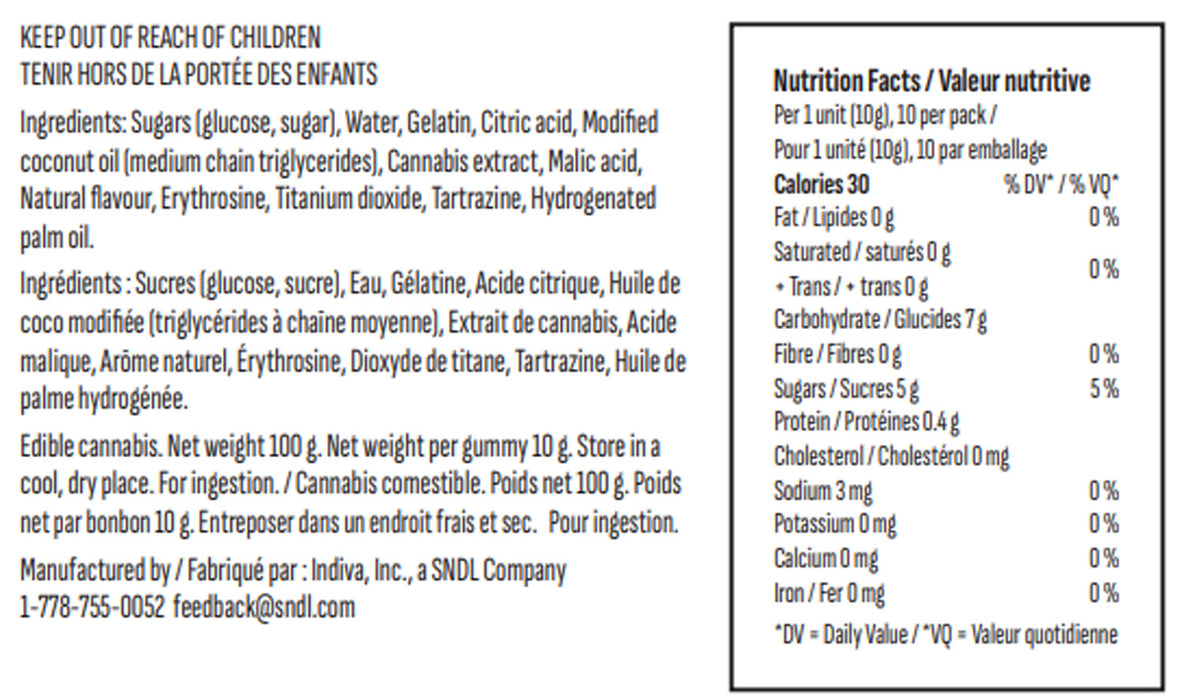 RATIO'D TROPIC BOOST THC:CBD:CBG GUMMIES MULTI