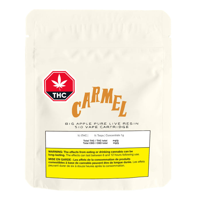 BIG APPLE PURE LIVE RESIN 510 CART