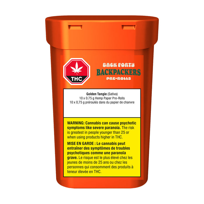 BACKPACKERS GOLDEN TANGIE PRE-ROLLS