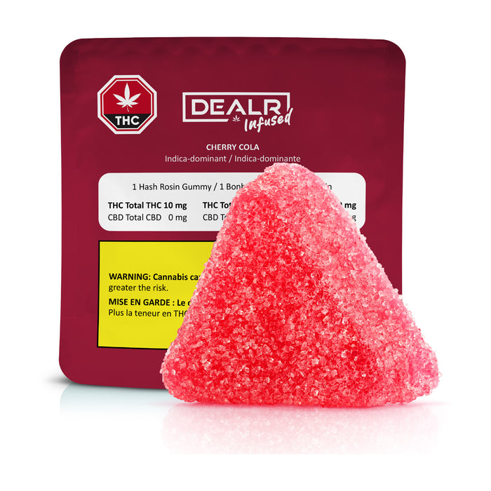 CHERRY COLA HASH ROSIN GUMMIES 10 X 10MG