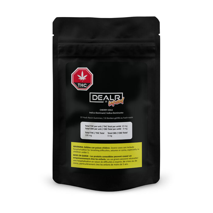 CHERRY COLA HASH ROSIN GUMMIES 10 X 10MG