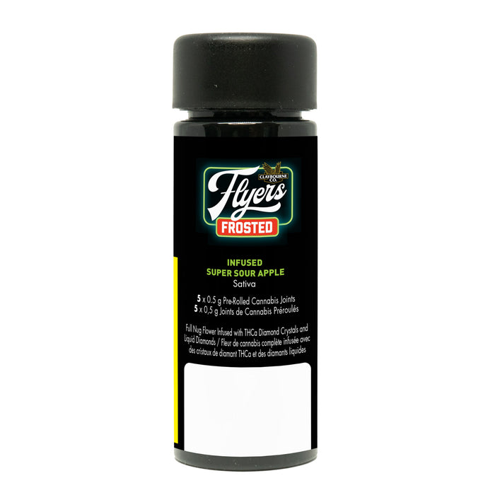 FROSTED FLYERS SUPER SOUR APPLE INFUSED PRE-ROLLS