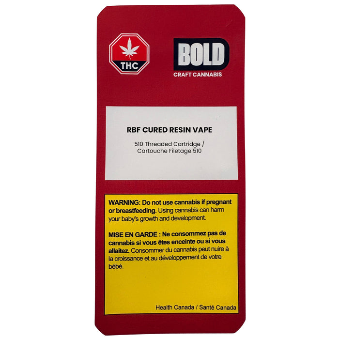 RBF CURED RESIN VAPE CARTRIDGE