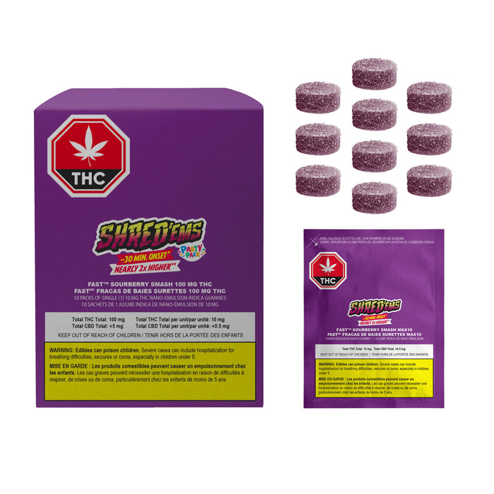 FAST SOURBERRY SMASH THC 100 MULTIPACK GUMMY