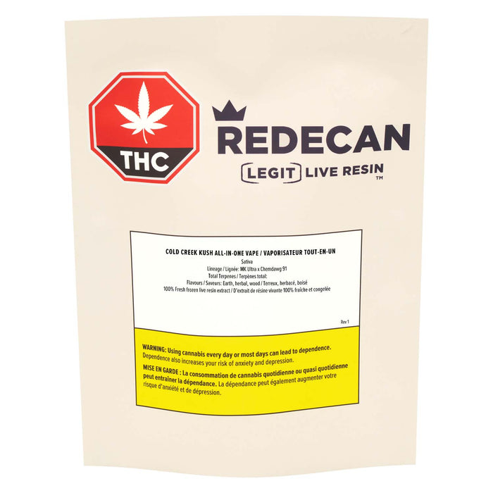 COLD CREEK KUSH LEGIT LIVE RESIN ALL-IN-ONE VAPE