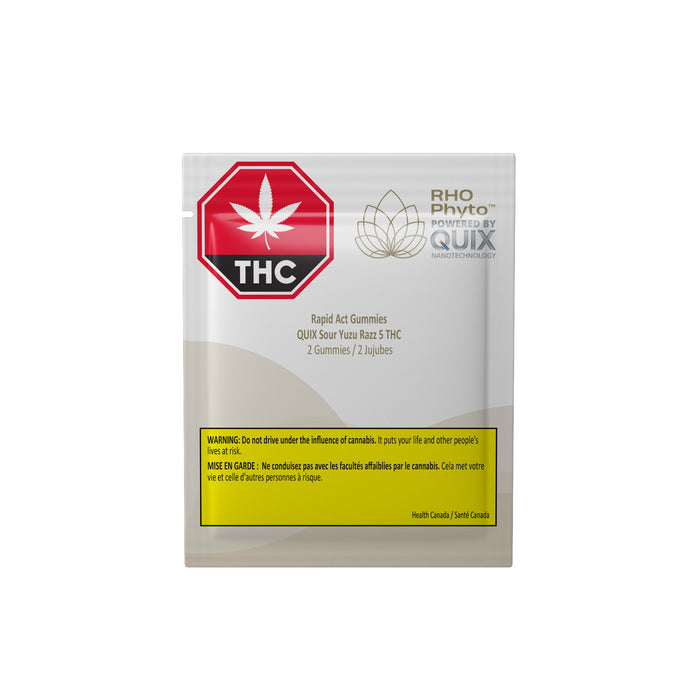 RAPID ACT CHEWS QUIX SOUR YUZU RAZZ 5 THC