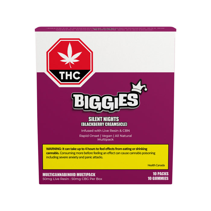 SILENT NIGHTS LIVE RESIN THC:CBN CHEWS MULTI LTO