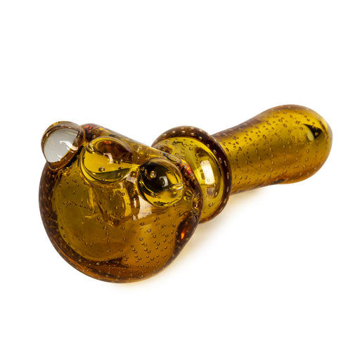 4" FULL COLOUR BUBBLE TECH YELLOW SPOON HAND PIPE